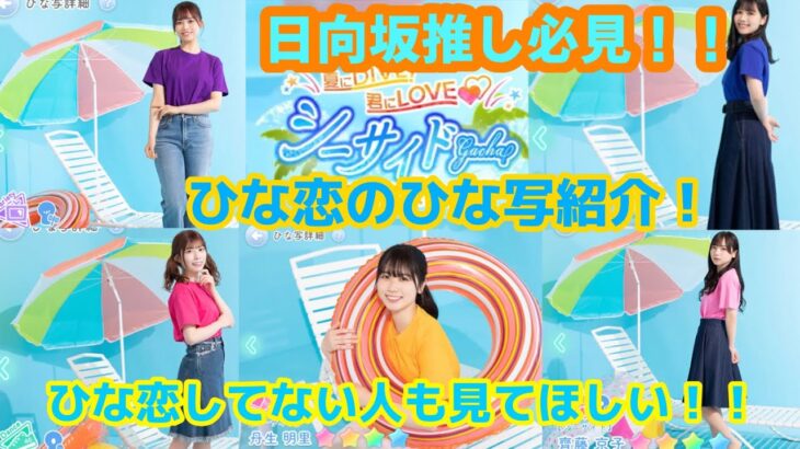 【ひな恋】新ひな写紹介！ひな恋してない人も見てほしい。新ガチャ　シーサイド